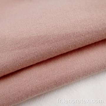 Tissu en jersey simple en tricot de polyester recyclé en coton